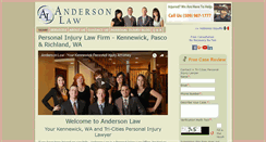 Desktop Screenshot of andersonlawwa.com